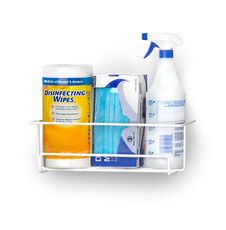 Rack'Em Multi-Item Rack with Sign - White RE-4067