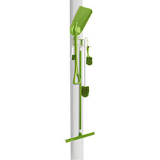 Rack'Em 10 in. Utility / Sanitation Rack - Lime Green RE-4114