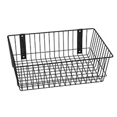 Rack'Em 18 L x 12 W in. Universal Wire Basket - Black RE-9085-B