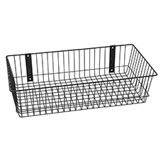 Rack'Em 24 L x 12 W in. Universal Wire Basket - Black RE-9086-B