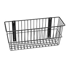 Rack'Em 18 L x 6 W in. Universal Wire Basket - Black RE-9088-B