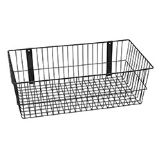 Rack'Em 8 H in. Universal Wire Basket - Black RE-9092-B