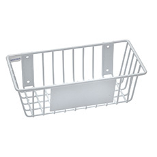 Rack'Em 6 W in. Universal Wire Basket - White RE-9176-W