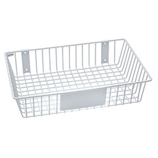 Rack'Em 18 L in. Universal Wire Basket - White RE-9179-W