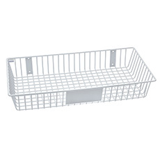 Rack'Em 4 H in. Universal Wire Basket - White RE-9180-W