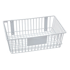 Rack'Em 18 L x 12 W in. Universal Wire Basket - White RE-9185-W