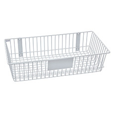 Rack'Em 24 L x 12 W in. Universal Wire Basket - White RE-9186-W