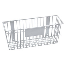Rack'Em 18 L x 6 W in. Universal Wire Basket - White RE-9188-W