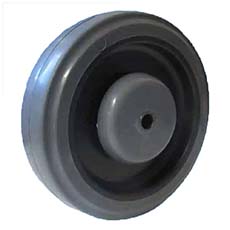 5 in. Quiet Thermo Plastic Rubber Replacement Wheel for Royce Rolls Carts 5TPR
