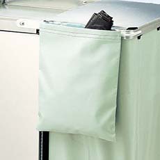 Small 12 x 16 in. Anti-Bacterial Clip-on Pouch for Royce Rolls Carts PCH16