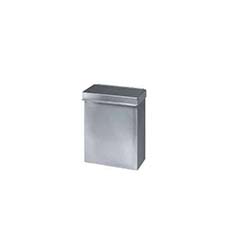 Stainless Steel Sanitary Napkin Receptacle with Lid - 7 1/2 x 4 x 10 in. SNR