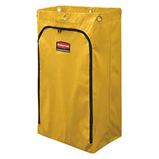 Rubbermaid Janitorial Cleaning Cart Vinyl Bag Traditional 24 Gallon - Yellow RCP1966719