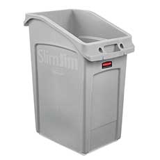 Rubbermaid Slim Jim Under Counter Container Resin 23 Gallon Capacity - Gray RCP2026721