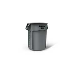 Rubbermaid Commercial Vented Brute Container Resin 55 Gallon Capacity - Gray RCP265500GY