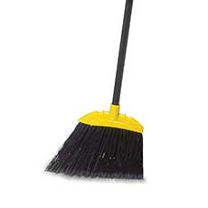 Rubbermaid Commercial Jumbo Smooth Sweep Angle Broom, Metal Handle Plastic - Black RCP638906BLACT