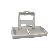 Rubbermaid Commercial Baby Changing Station Horizontal Plastic - Light Platinum RCP781888