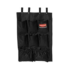 Rubbermaid Commercial Executive 9-Pocket Fabric Hanging Organizer Fabric - Black RCP9T9000BLA