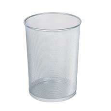 Rubbermaid Commercial Concept Collection Open Top Wastebasket 5 Gallon - Silver RCPWMB20SLV