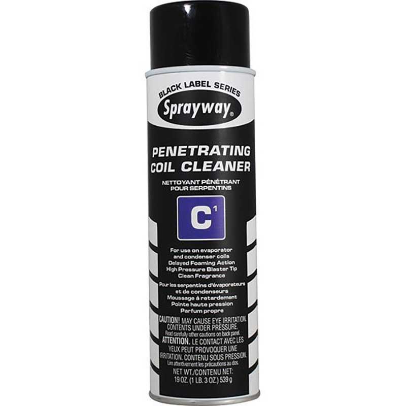 (12) Sprayway C1 Penetrating Coil Cleaner Aerosol 19 Oz. Capacity SW287SY