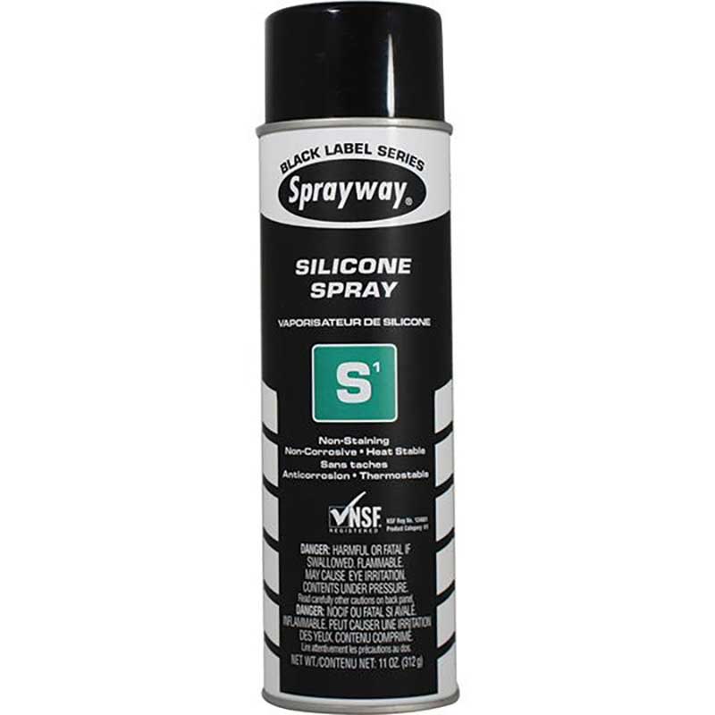(12) Sprayway S1 Silicone Spray Aerosol 11 Oz. Capacity SW292SY