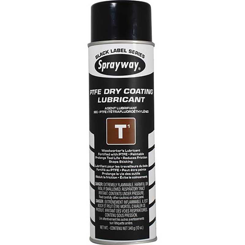 (12) Sprayway T1 TFE Dry Coating Lubricant and Release Agent Aerosol 12 Oz. Capacity SW295SY