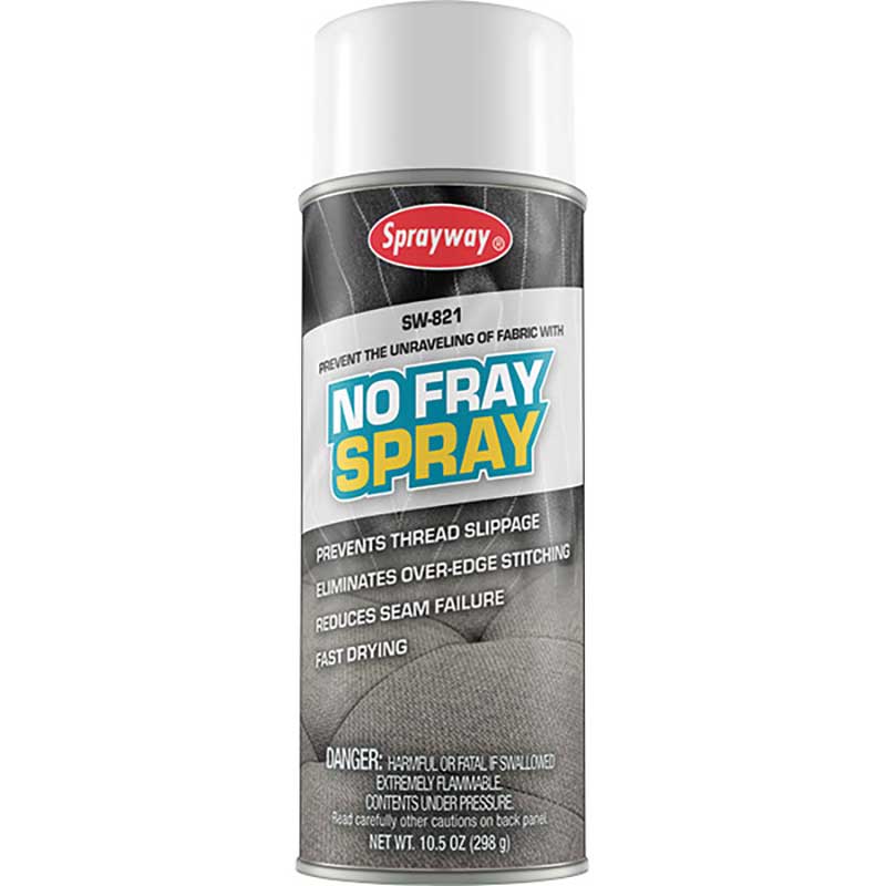 (12) Sprayway No Fray Spray Aerosol 10.5 Oz. Capacity SW821SY