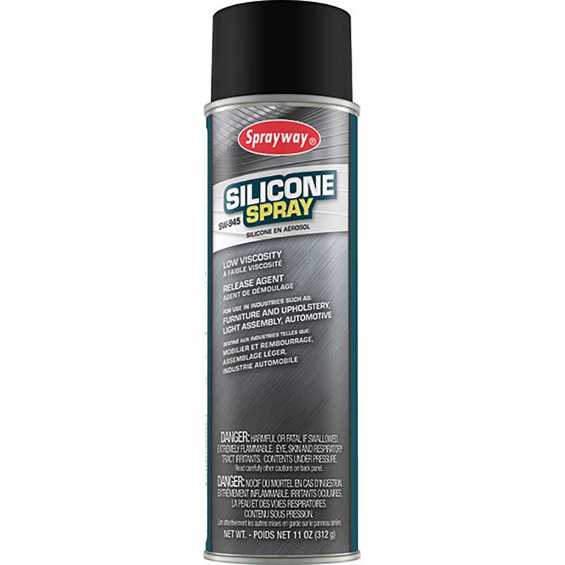 (12) Sprayway Silicone Spray Aerosol 11 Oz. Capacity SW945SY