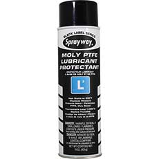 (12) Sprayway L3 Moly PTFE Lubricant Protectant Aerosol 15 Oz. Capacity SW289SY