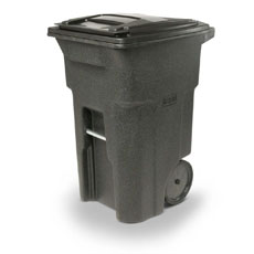Trash Can and Lid and Trucks