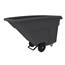 Toter 1 Cubic Yard 825 lb Capacity Utility Duty Nestable Tilt Truck - Industrial Gray NT010-00IGY