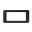 Toter Slimline Rectangular Trash Can Lid with Open Top Black - 16/23 Gal. SL000-60200