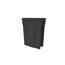 Toter 23 Gal. Slimline Rectangular Trash Can Dark Gray Granite SL023-00149