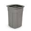 Toter Slimline 35 Gal. Square Trash Can Graystone - Space-Saving Design SSC35-00GST