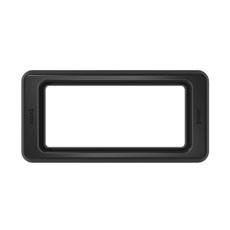 Toter Slimline Rectangular Trash Can Lid with Open Top Black - 16/23 Gal. SL000-60200
