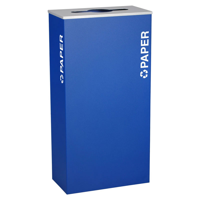 Ex-Cell RC-KD17-P-RYX Paper Recycling Receptacle Container - 17 Gal - Blue