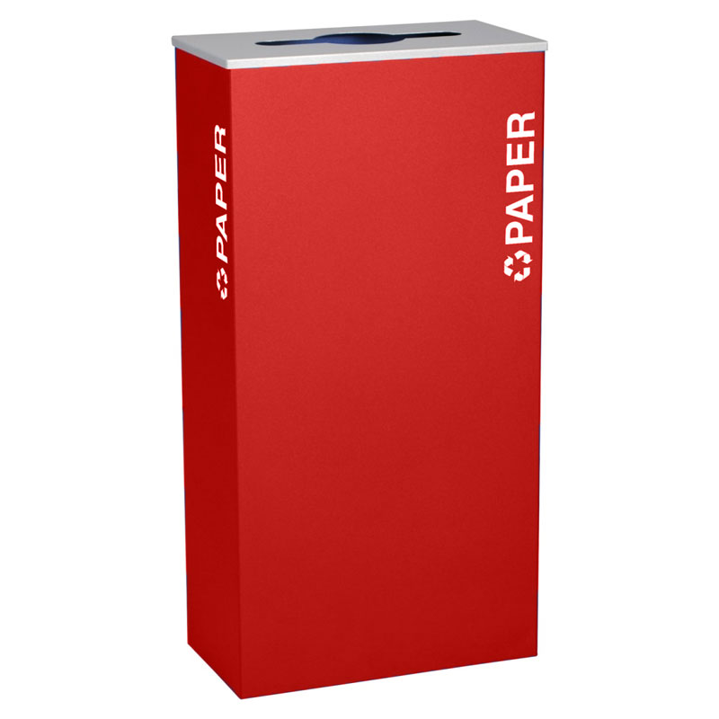 Ex-Cell RC-KD17-P-RBX Paper Recycling Receptacle Container - 17 Gal - Red