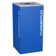 Ex-Cell RC-KD36-C-RYX Cans and Bottles Recycling Receptacle Container - 36 Gal - Blue
