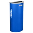 Trash Recycling Receptacle Blue Bin Container EXC-RC-KDHR-T-RYX