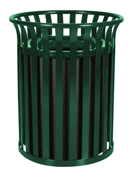 Hunter Green Streetscape Outdoor Waste Receptacle
