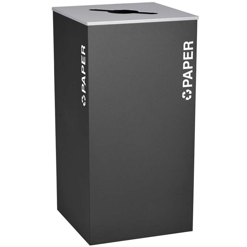 Ex-Cell RC-KD36-P-BLX Paper Recycling Receptacle Container - 36 Gal - Black
