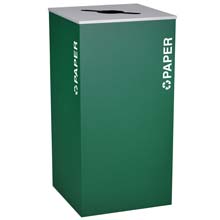 Ex-Cell RC-KD36-P-EGX Paper Recycling Receptacle Container - 36 Gal - Green