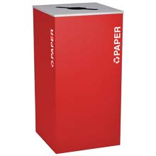 Ex-Cell RC-KD36-P-RBX Paper Recycling Receptacle Container - 36 Gal - Red