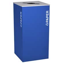 Ex-Cell RC-KD36-P-RYX Paper Recycling Receptacle Container - 36 Gal - Blue