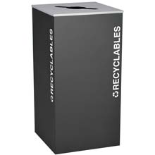 Ex-Cell RC-KD36-R-BLX Recycling Receptacle Container - 36 Gal - Black