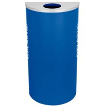 Plastic Recycling Receptacle Blue Bin Container EXC-RC-KDHR-PL-RYX