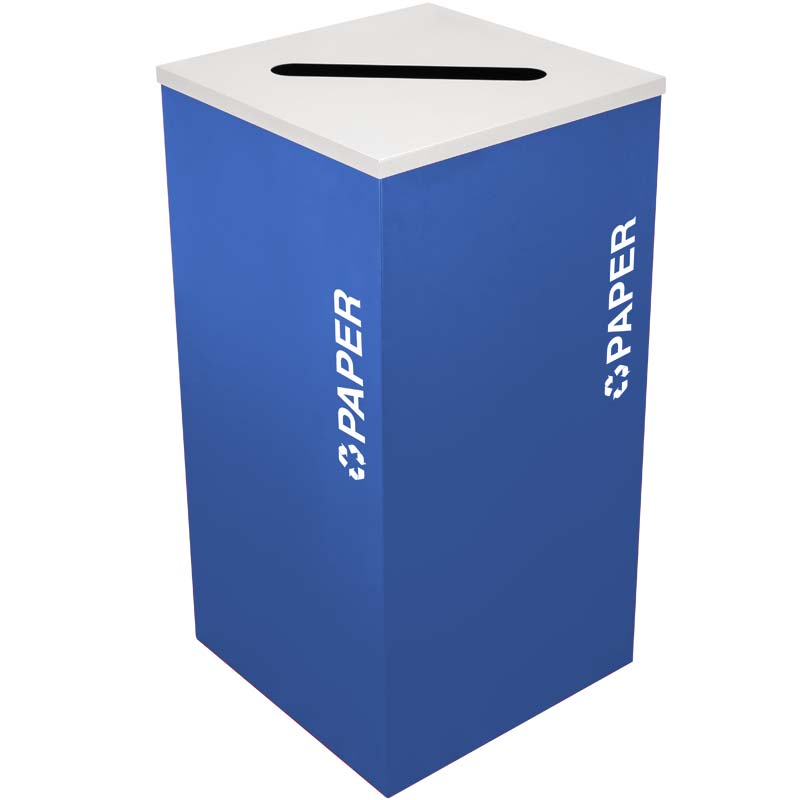 Paper Recycling Receptacles Blue Bin Container EXC-RC-KDSQ-P-RYX