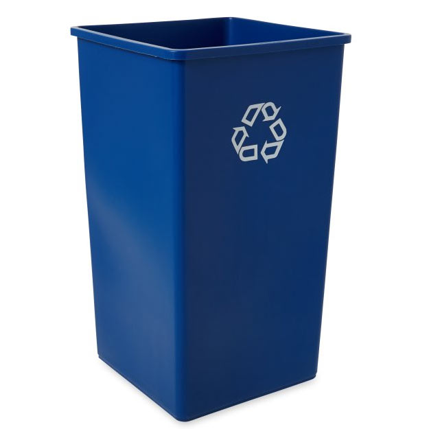 Rubbermaid [3959-73] Square Indoor/Outdoor Recycling Container - 50 Gallon