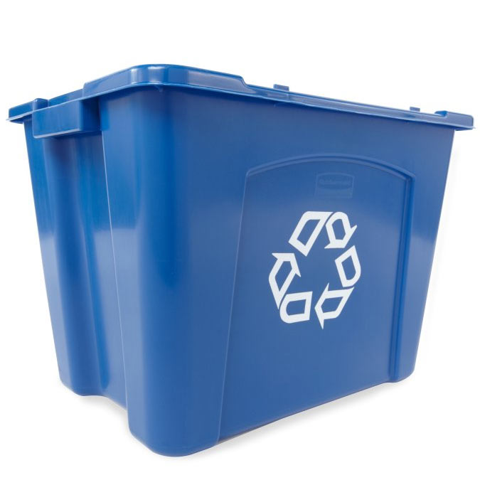 Rubbermaid Stackable Recycling Box - 14 Gallon