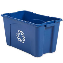 Rubbermaid Stackable Recycling Box - 18 Gallon