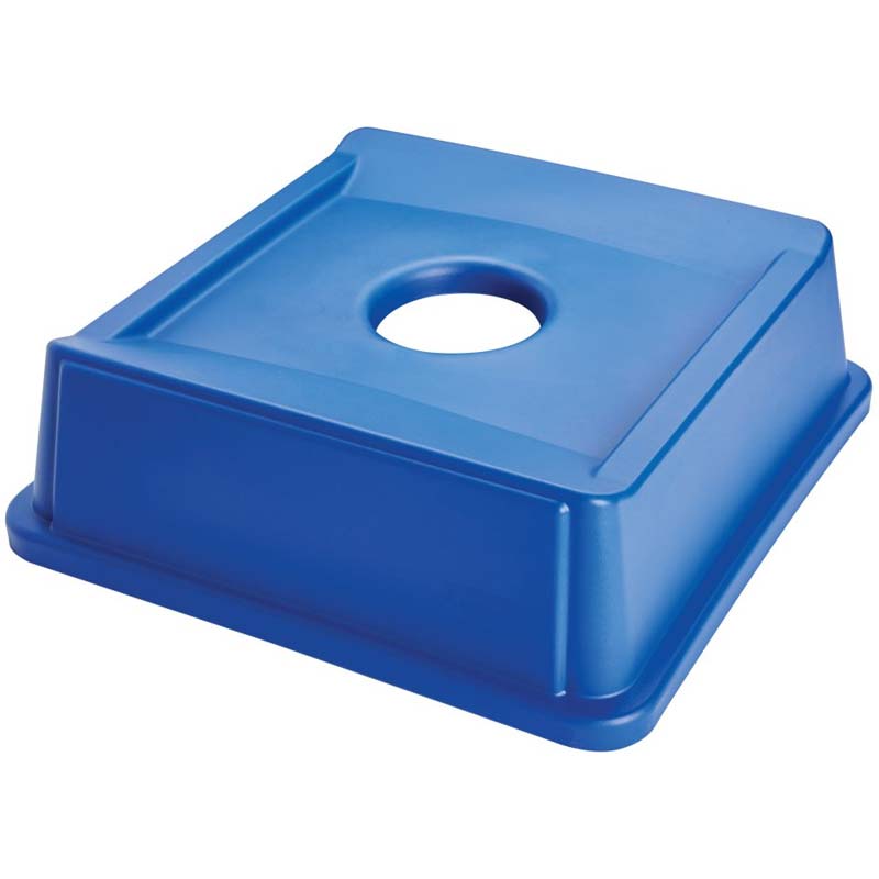 Rubbermaid Bottle & Can Recycling Container Top - Square - Blue